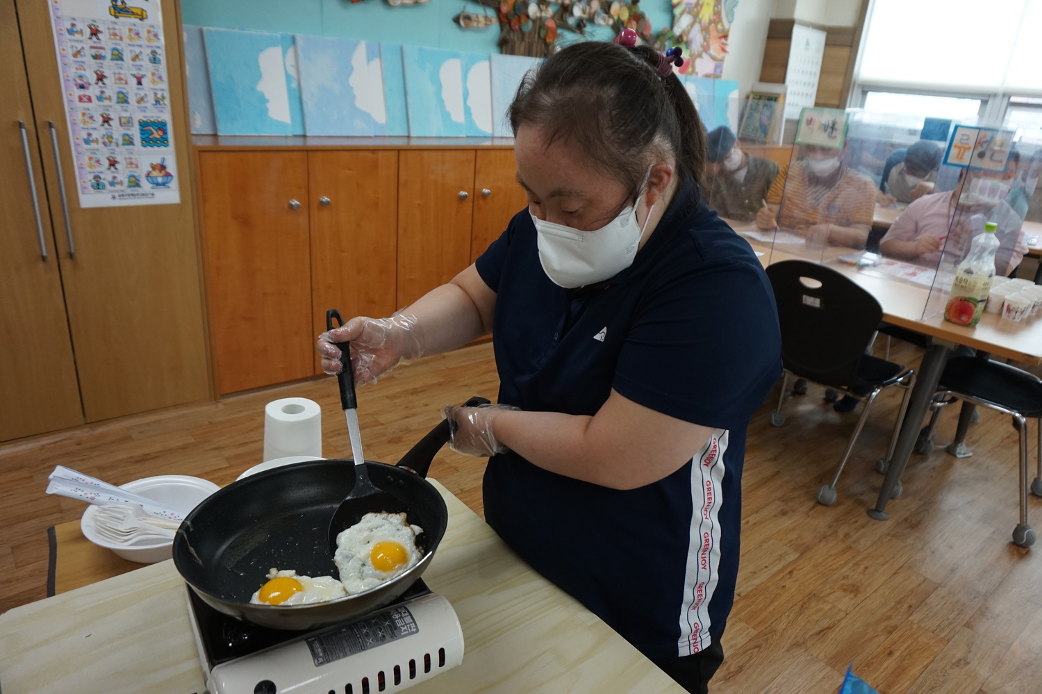 장애인주간보호시설 요리활동 